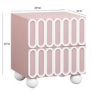 Tori Motif Mauve Nightstand - UK