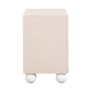 Tori Motif Taupe Nightstand