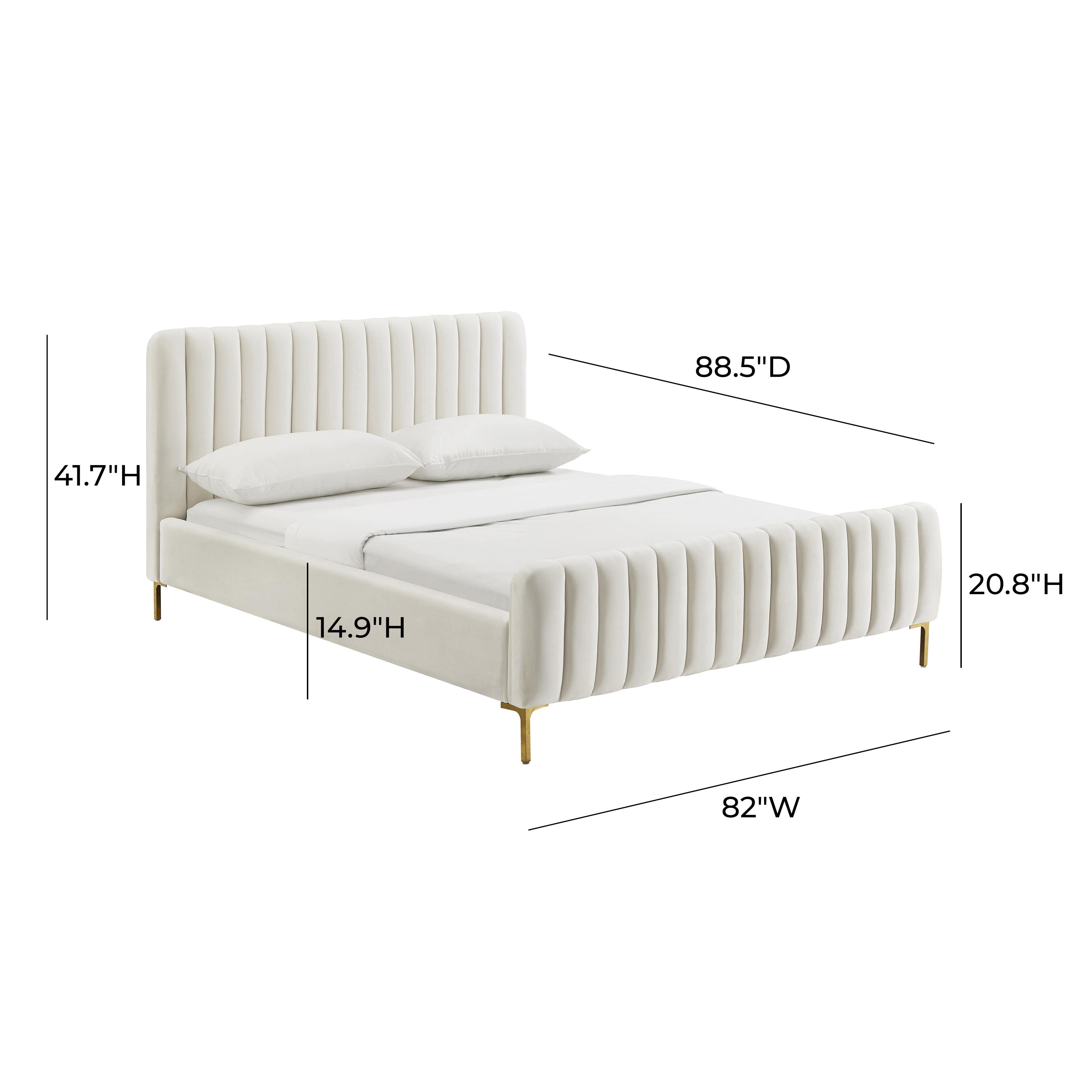 Angela Cream Bed in UK Super King