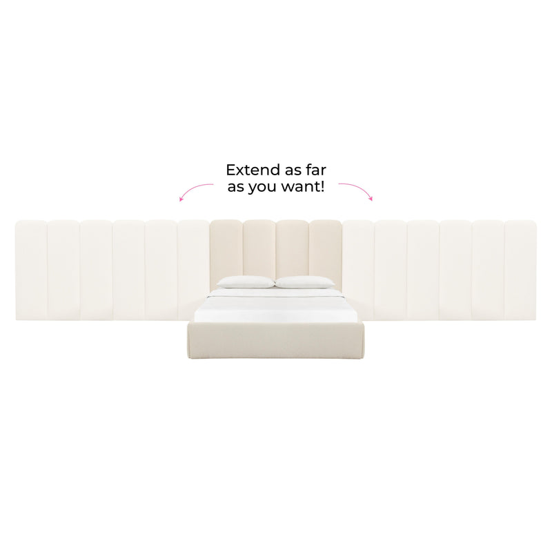 Palani Cream Boucle Wings - Queen or King (Set of 2)