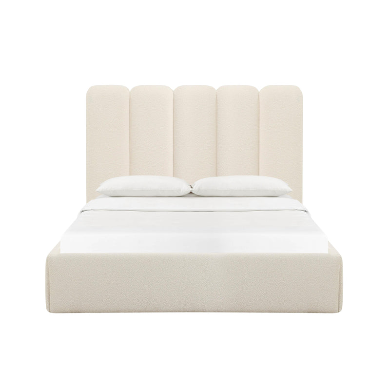 Palani Cream Boucle King Bed