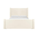 Athara Cream Velvet Queen Bed