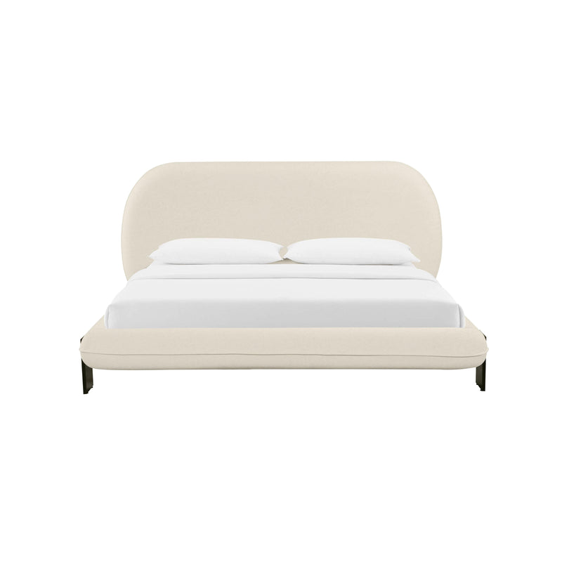 Ophelia Cream Faux Wool UK King Bed