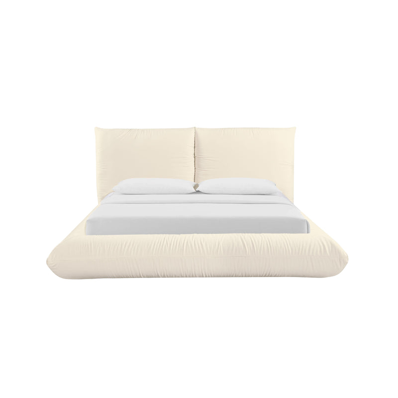 Romp Cream 100% Recycled Linen UK King Bed