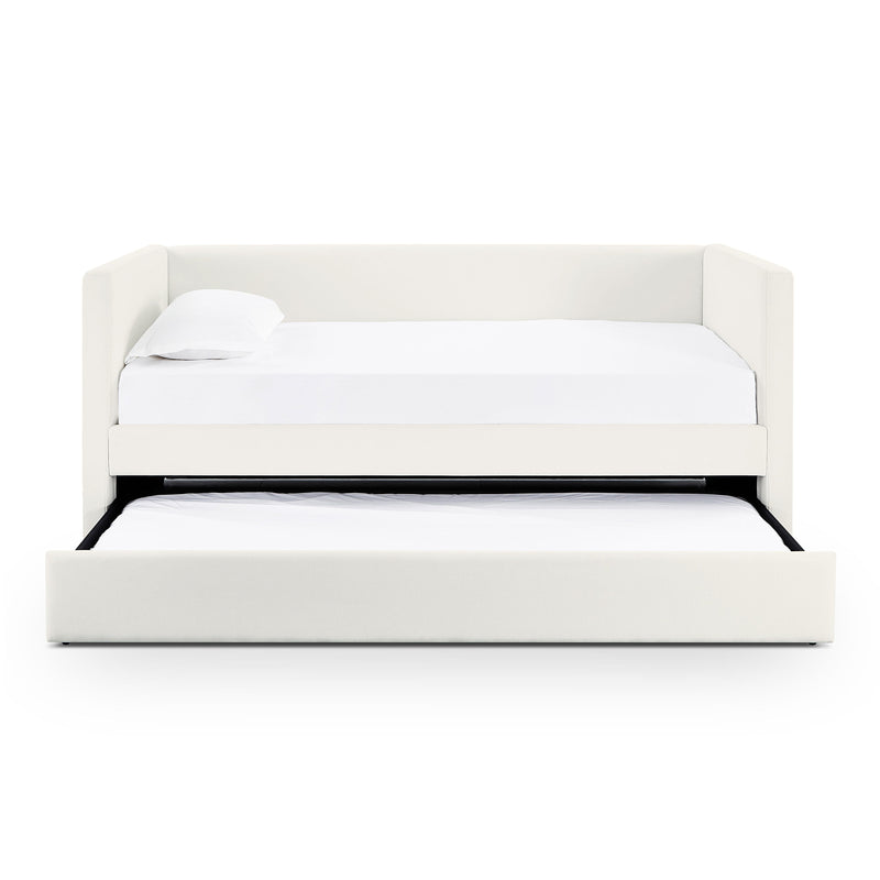 Alice Cream Linen Twin Trundle Bed