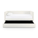 Alice Cream Linen Twin Trundle Bed