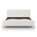 Angela Natural Upcycled Linen King Bed