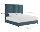 Arabelle Sea Blue Bed in Queen