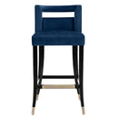 Hart Navy Velvet Bar Stool