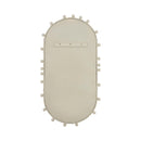 Bubbles Ivory Large Oval Wall Mirror - UK