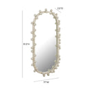 Bubbles Ivory Oval Wall Mirror - UK