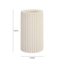 Jenna White Concrete Table Vase