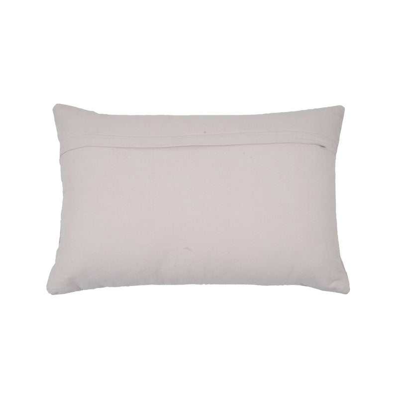 Destiny White Woven Cushion