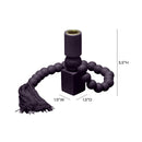 Harrison Merlot Wooden Candlestick