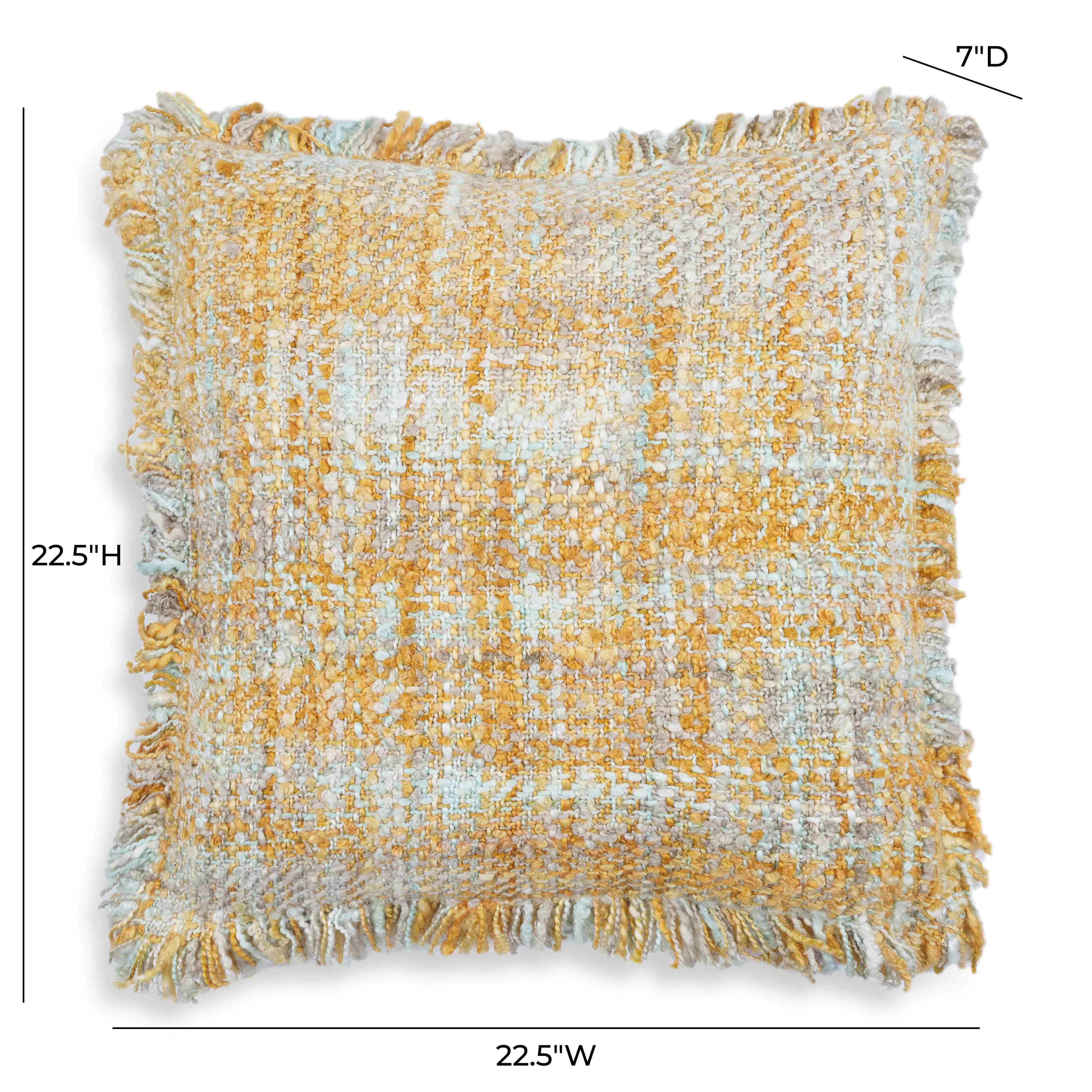 Frazzle Haystack Yellow Cushion