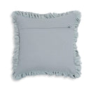 Alessia Distressed Blue Velvet Pillow