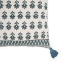 Blossom Printed Cotton Tassel Accent Cushion - COVER