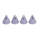 Gabby Speckled Purple Cone Card Holder - Set of 4