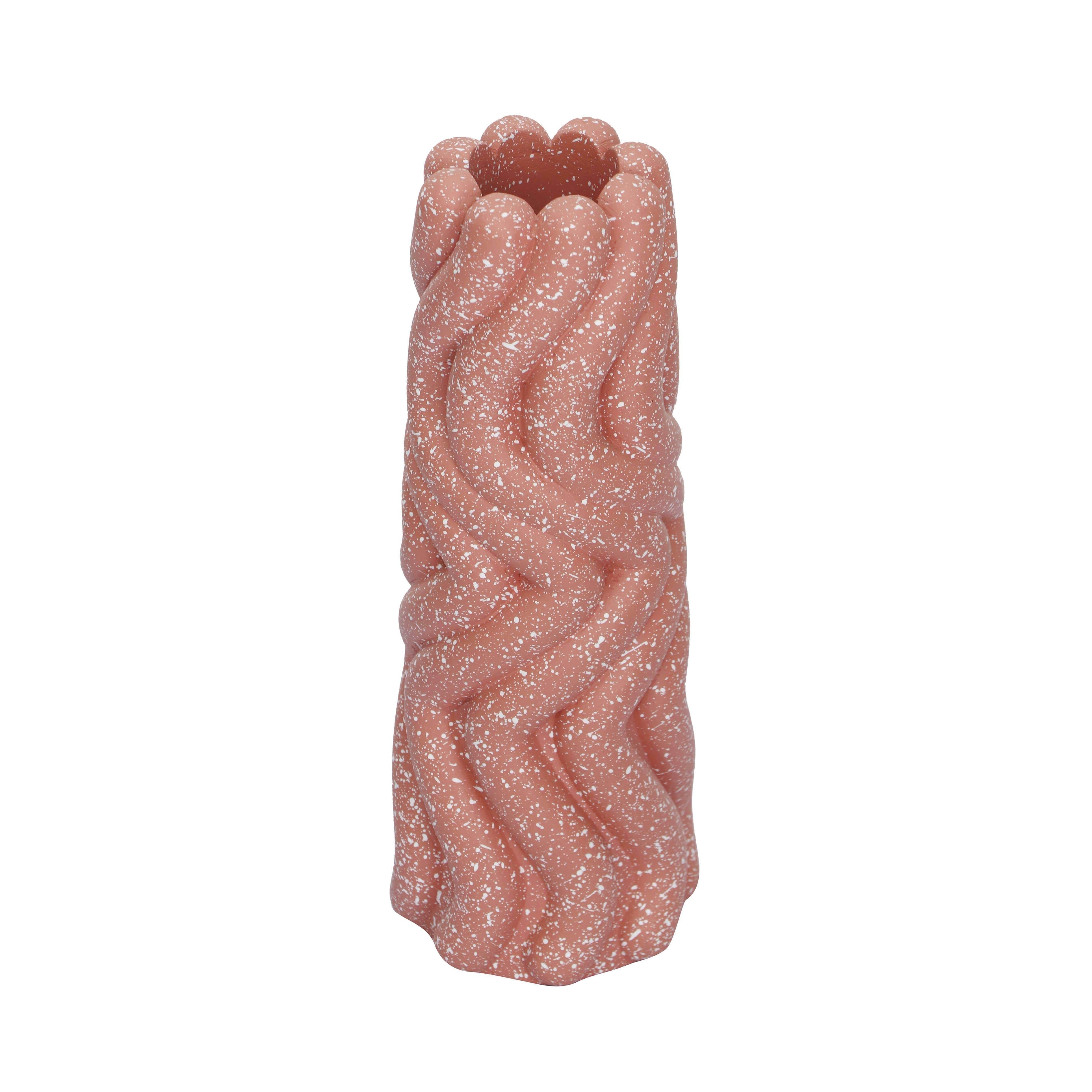 Gabby Speckled Salmon Pink Vase