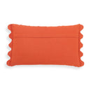 Portia Orange Embroidered Cotton Flex 20" x 12" Accent Cushion