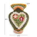 Amphorae Green Tufted Accent Pillow