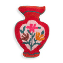 Amphorae Red Tufted Accent Pillow