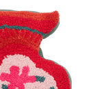 Amphorae Red Tufted Accent Pillow