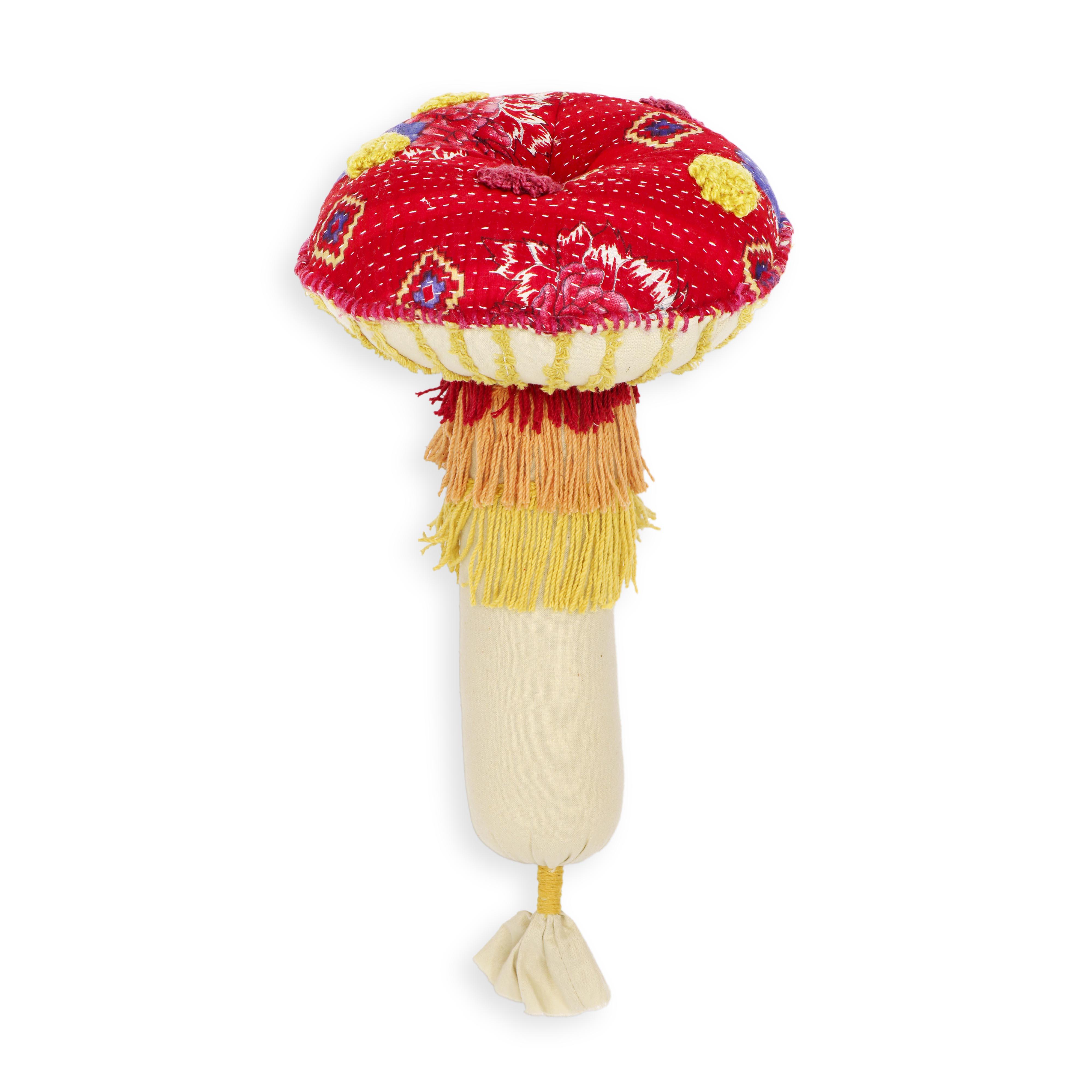 Mushroom Hand Sewn Pillow