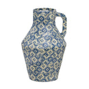 Cotton Mache Vase in Lisbon Tile