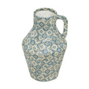 Cotton Mache Vase in Lisbon Tile