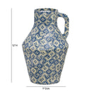 Cotton Mache Vase in Lisbon Tile