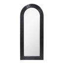 Tanya Black Rattan 70" Floor Mirror