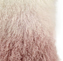 Tibetan Sheep Pillow White to Blush