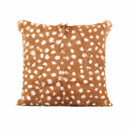 Amber 18 Inch Genuine Goatskin Square Pillow