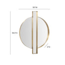 Carri Gold Round Wall Mirror