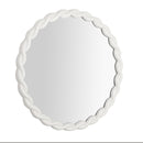 Agnes Cream Round Mirror