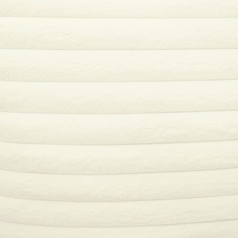 Furry Cream Vegan Fur Square Accent Pillow