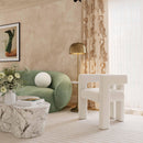 Boba Cream Vegan Shearling 14" Pillow