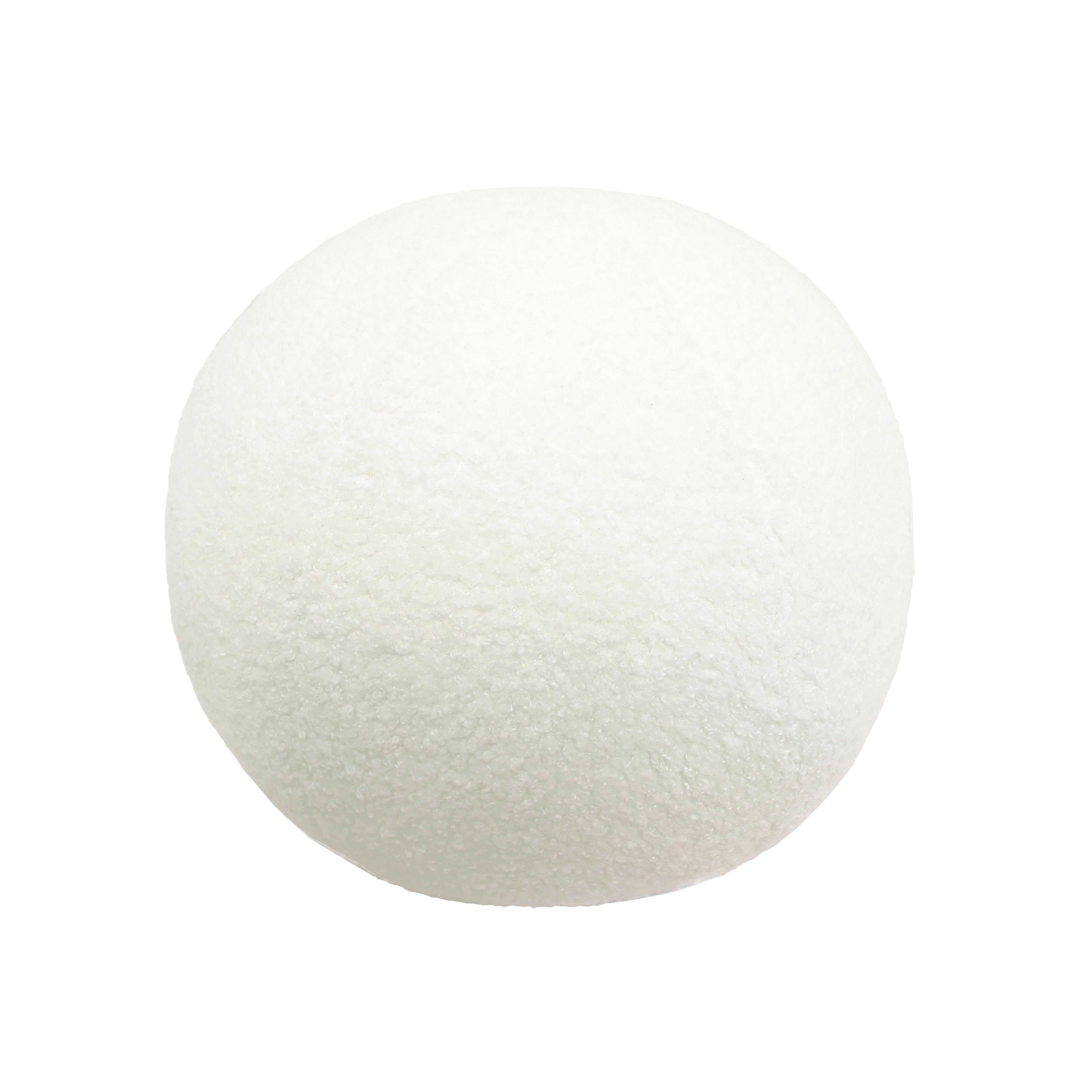 Boba Cream Vegan Shearling 14" Pillow