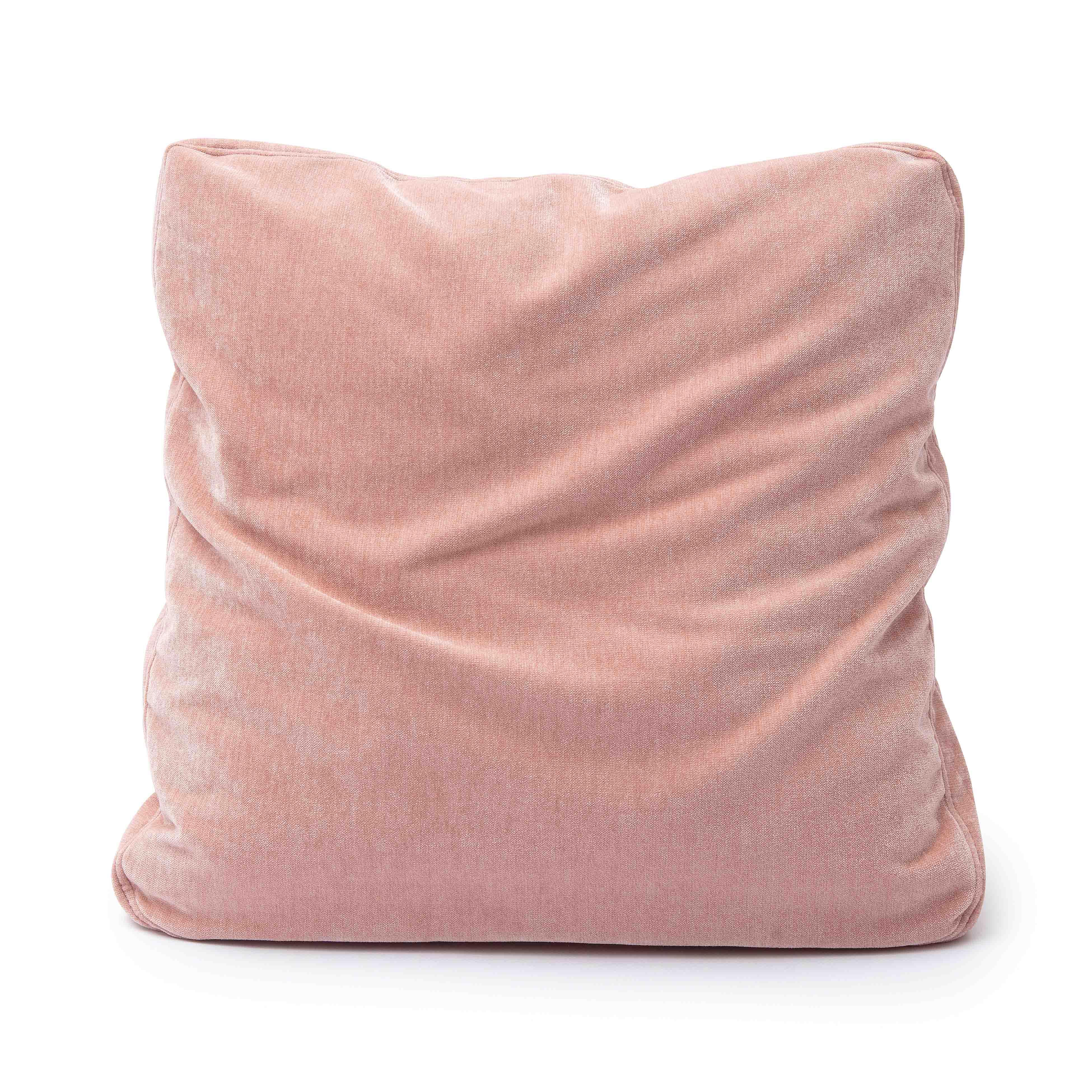 Tipsy Rose Upcycled Chenille 20" x 20" Square Floppy Pillow