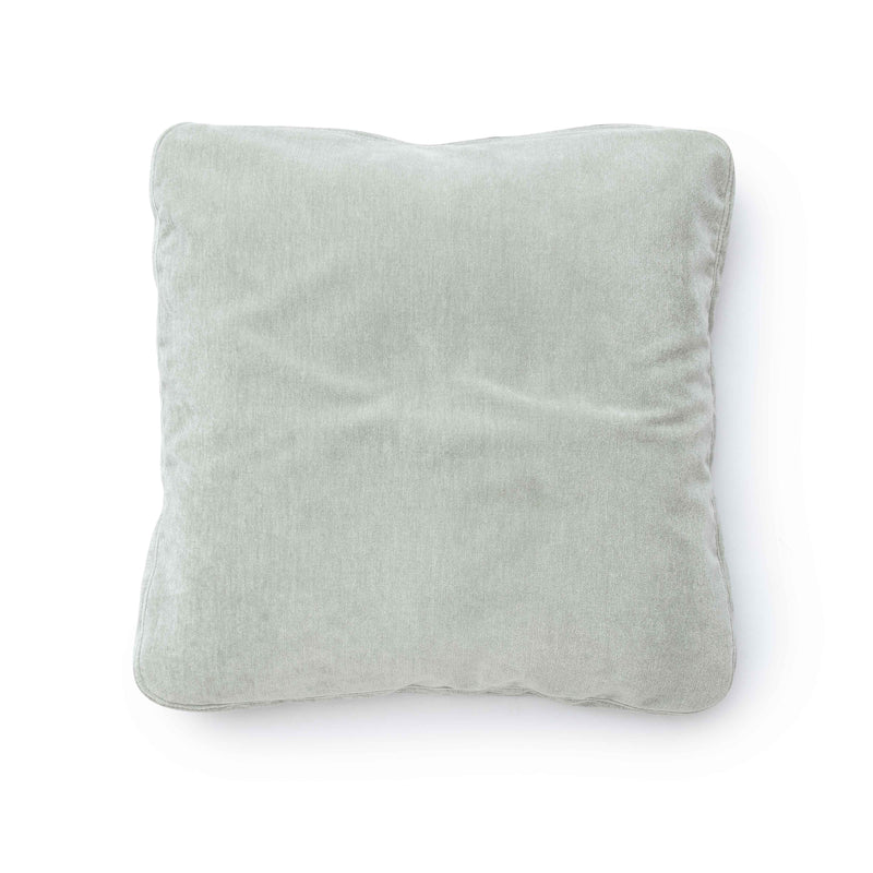 Tipsy Mint Green Upcycled Chenille 20" x 20" Square Floppy Pillow