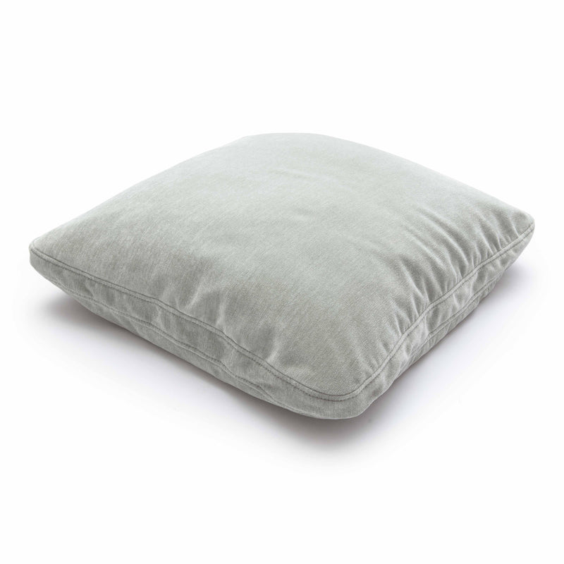 Tipsy Mint Green Upcycled Chenille 24" x 24" Square Floppy Pillow