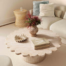 Tipsy Cream Chenille 24" x 24" Square Floppy Pillow