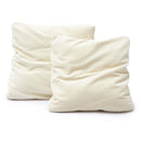Tipsy Cream Chenille 24" x 24" Square Floppy Pillow