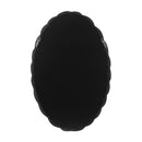 Agnes Forest Green Glossy Oval Mirror