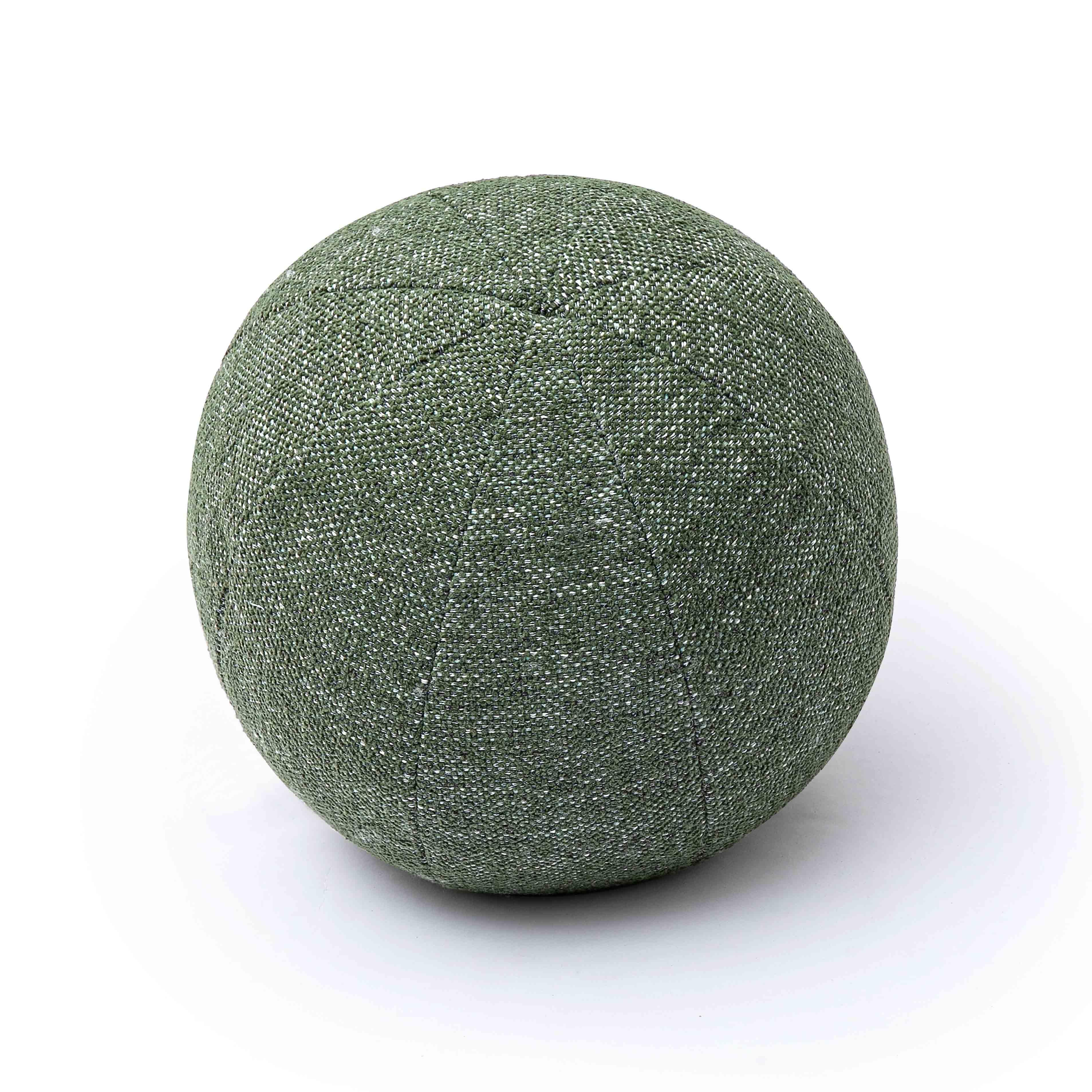 Boba Forest Green Textured Basketweave 14" Pillow