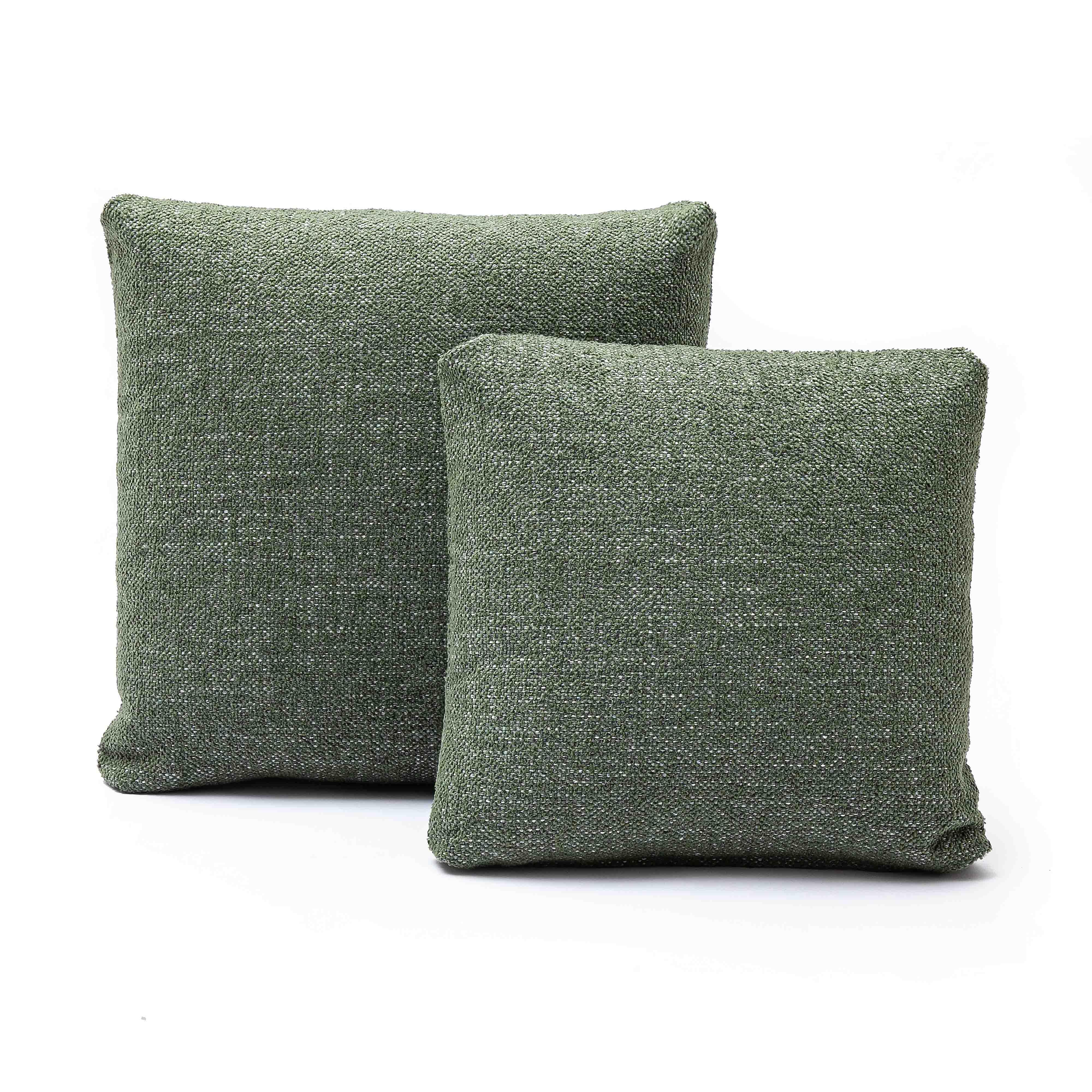 Malolo Green Basketweave 20" Square Vegan-Down Pillow - COVER