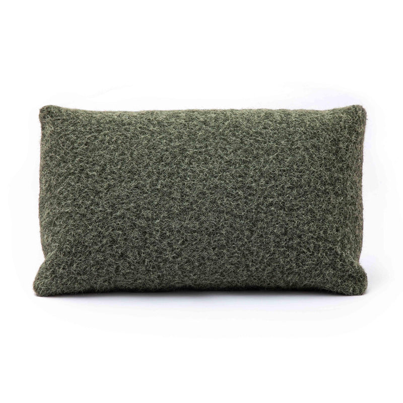 Malolo Green Long Mohair 20 x 12 inch Rectangular Vegan-Down Pillow
