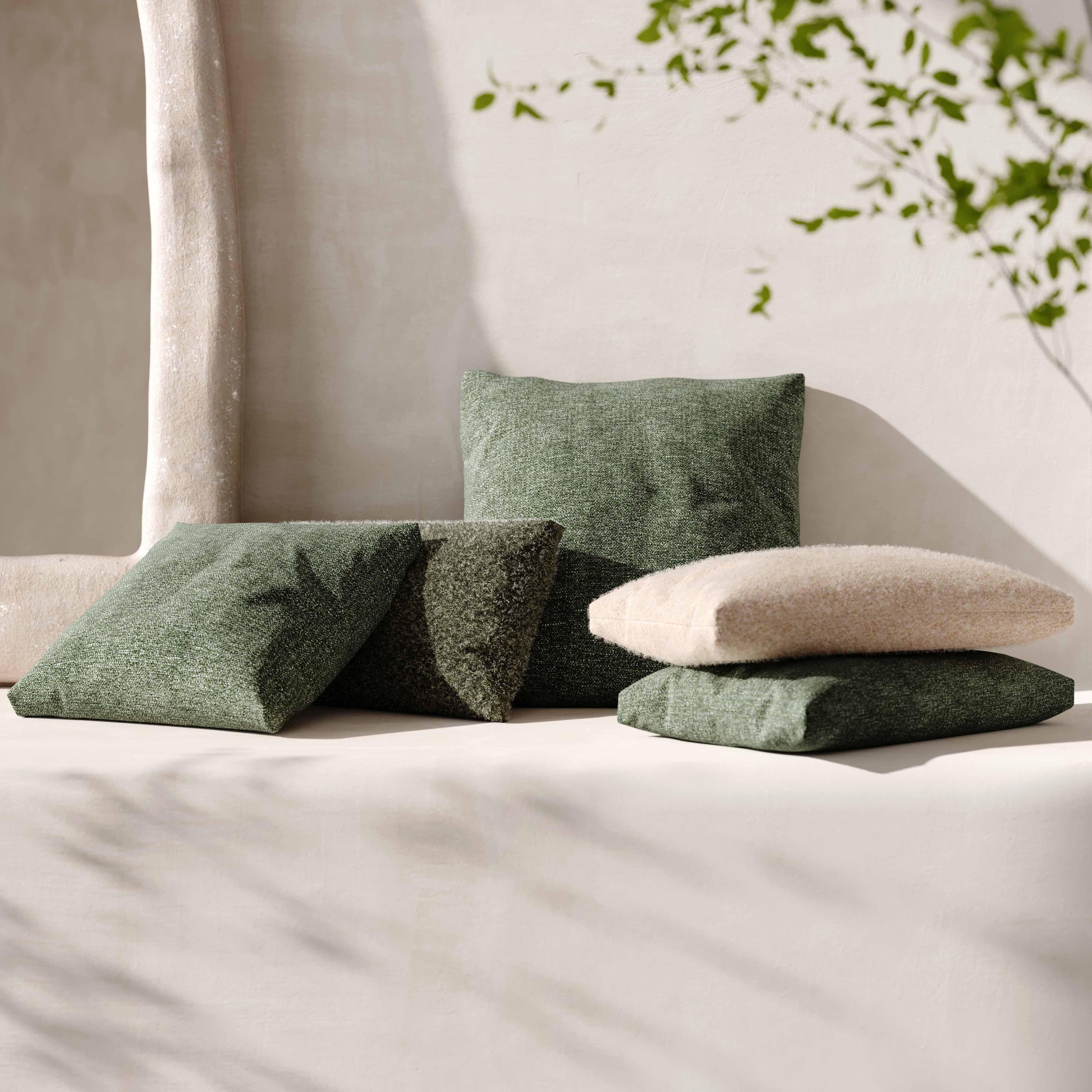 Malolo Rose-Tan Long Mohair 20”x12" Rectangular Vegan-Down Pillow - COVER