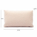 Malolo Rose-Tan Long Mohair 20 x 12 inch Rectangular Vegan-Down Pillow